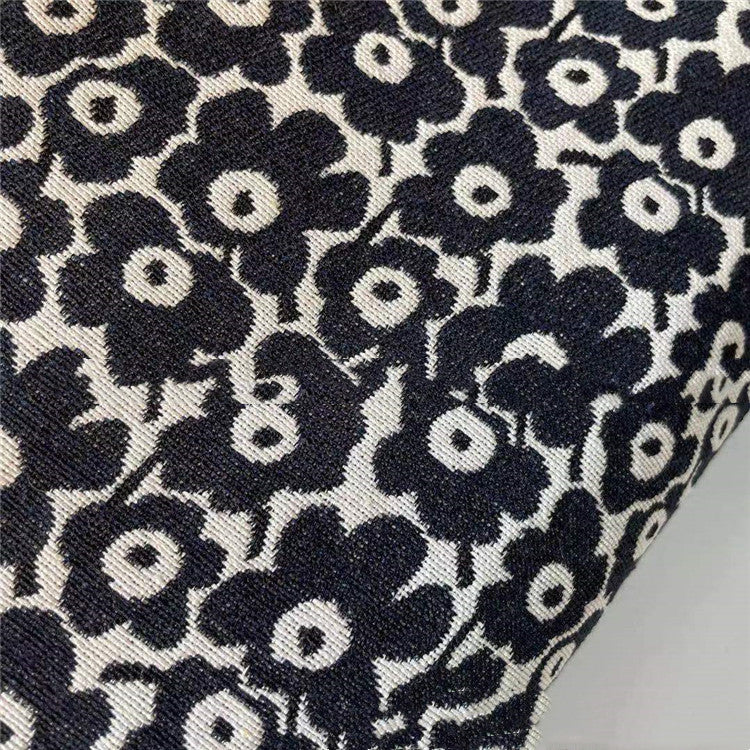 Color Woven Jacquard Sofa Pillows Decorative Fabric