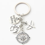 Fashion Travel Scenery Suitcase Key Chain
