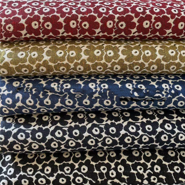 Color Woven Jacquard Sofa Pillows Decorative Fabric